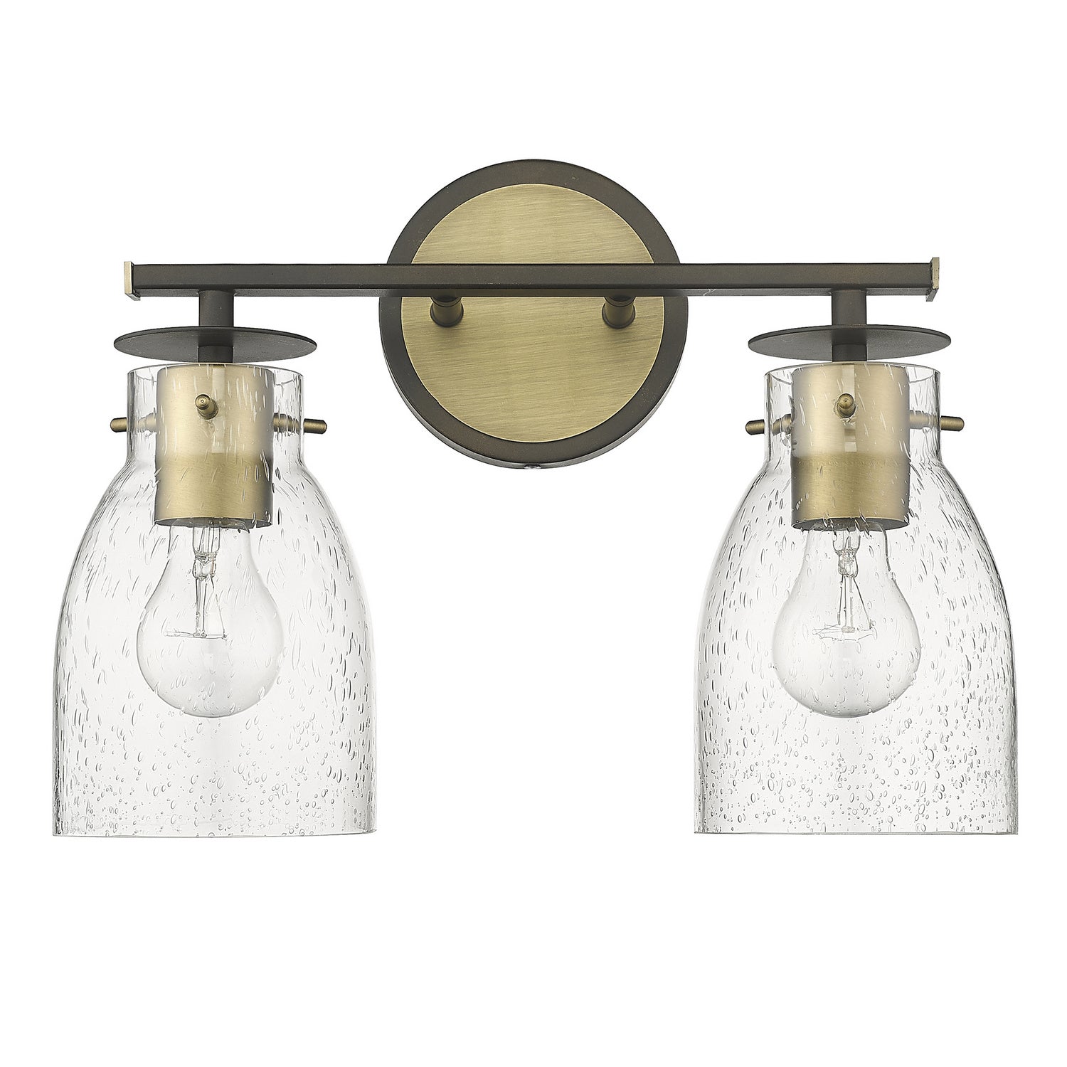 Acclaim Lighting - IN40004ORB - Two Light Vanity - Shelby - Oil Rubbed Bronze and Antique Brass