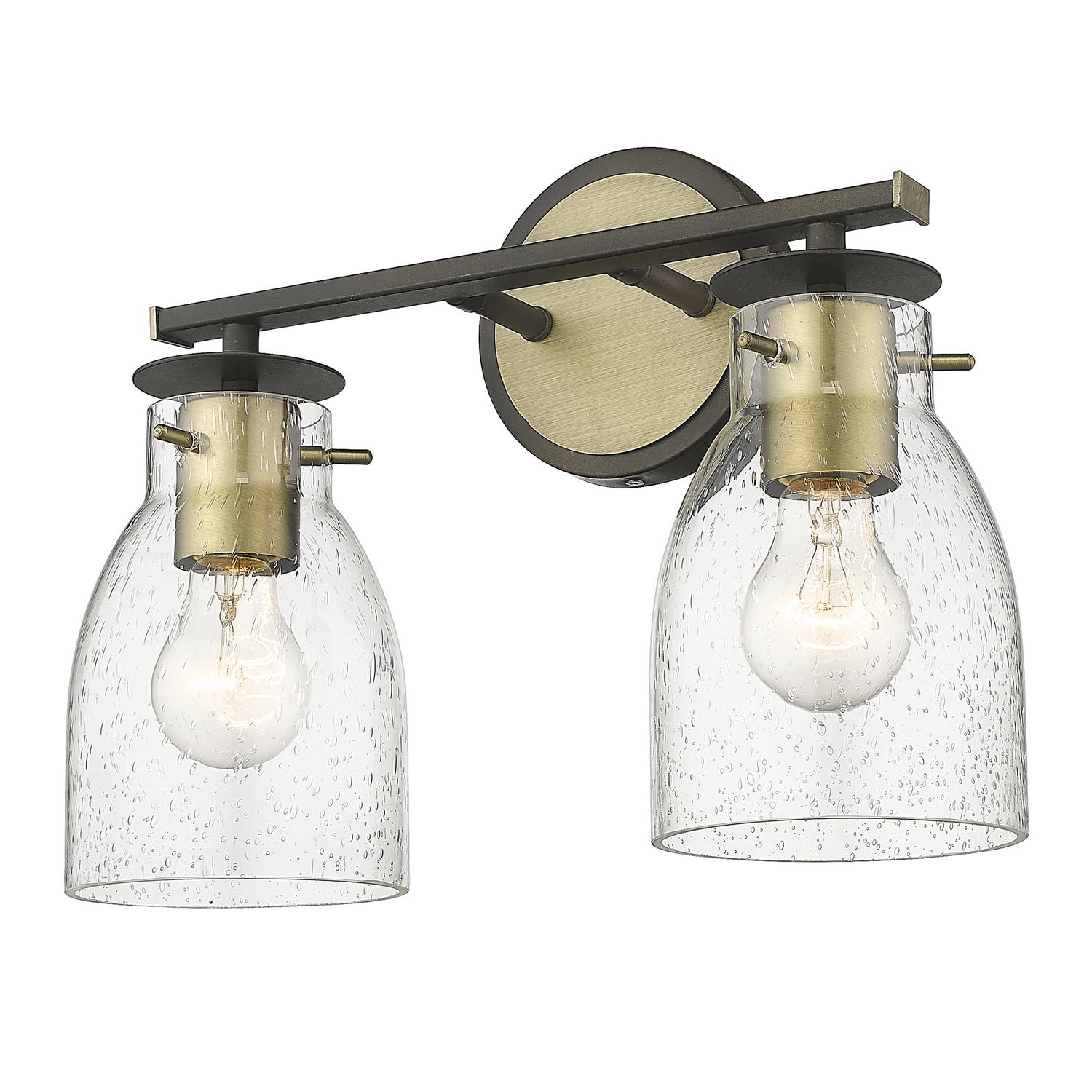 Acclaim Lighting - IN40004ORB - Two Light Vanity - Shelby - Oil Rubbed Bronze and Antique Brass