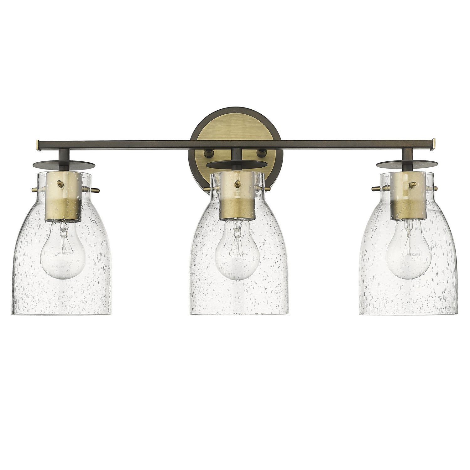 Acclaim Lighting - IN40005ORB - Three Light Vanity - Shelby - Oil Rubbed Bronze and Antique Brass