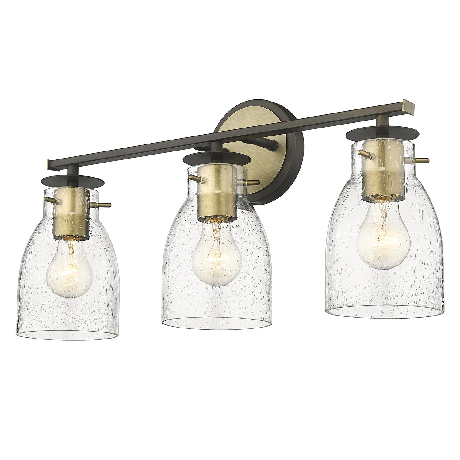 Acclaim Lighting - IN40005ORB - Three Light Vanity - Shelby - Oil Rubbed Bronze and Antique Brass