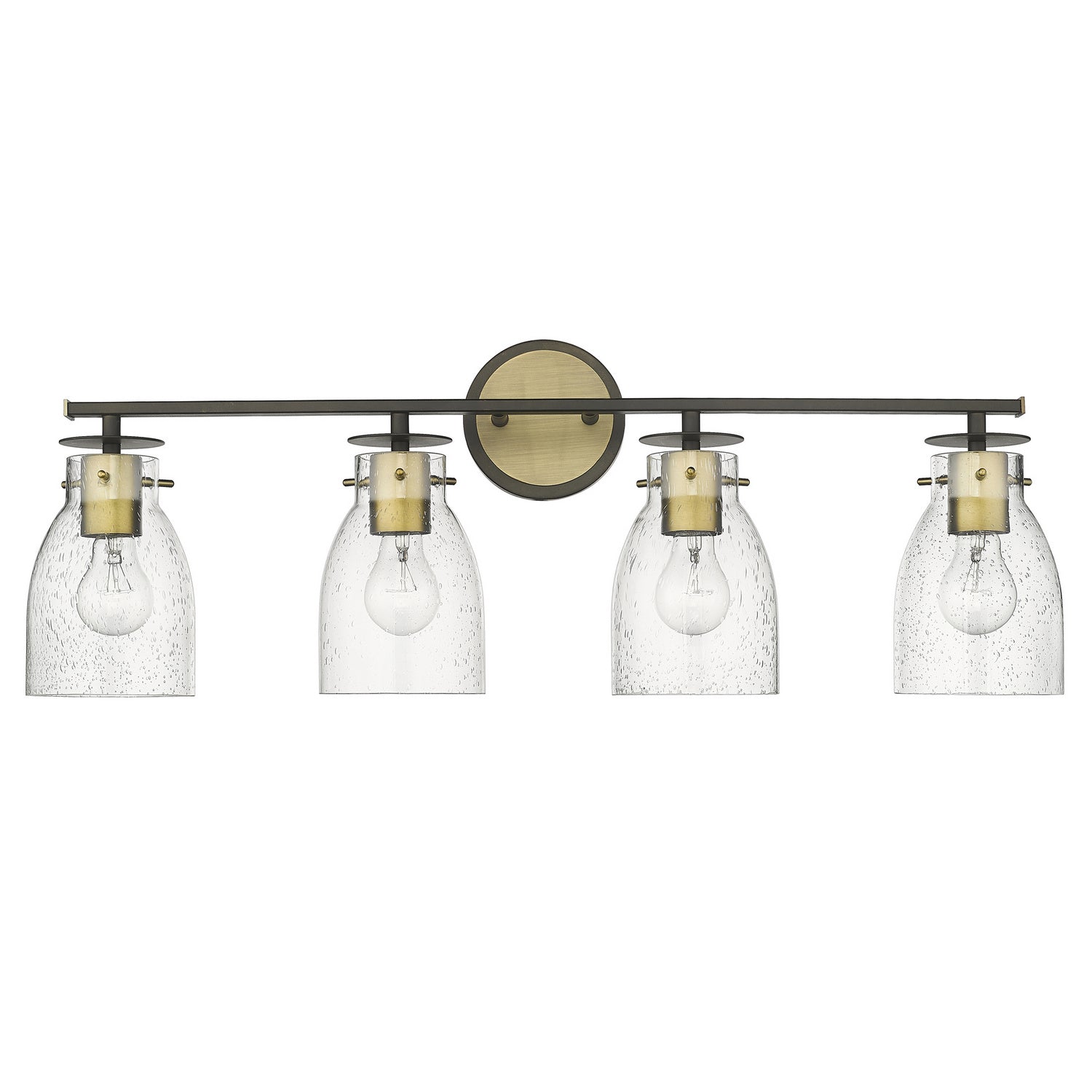 Acclaim Lighting - IN40006ORB - Four Light Vanity - Shelby - Oil Rubbed Bronze and Antique Brass