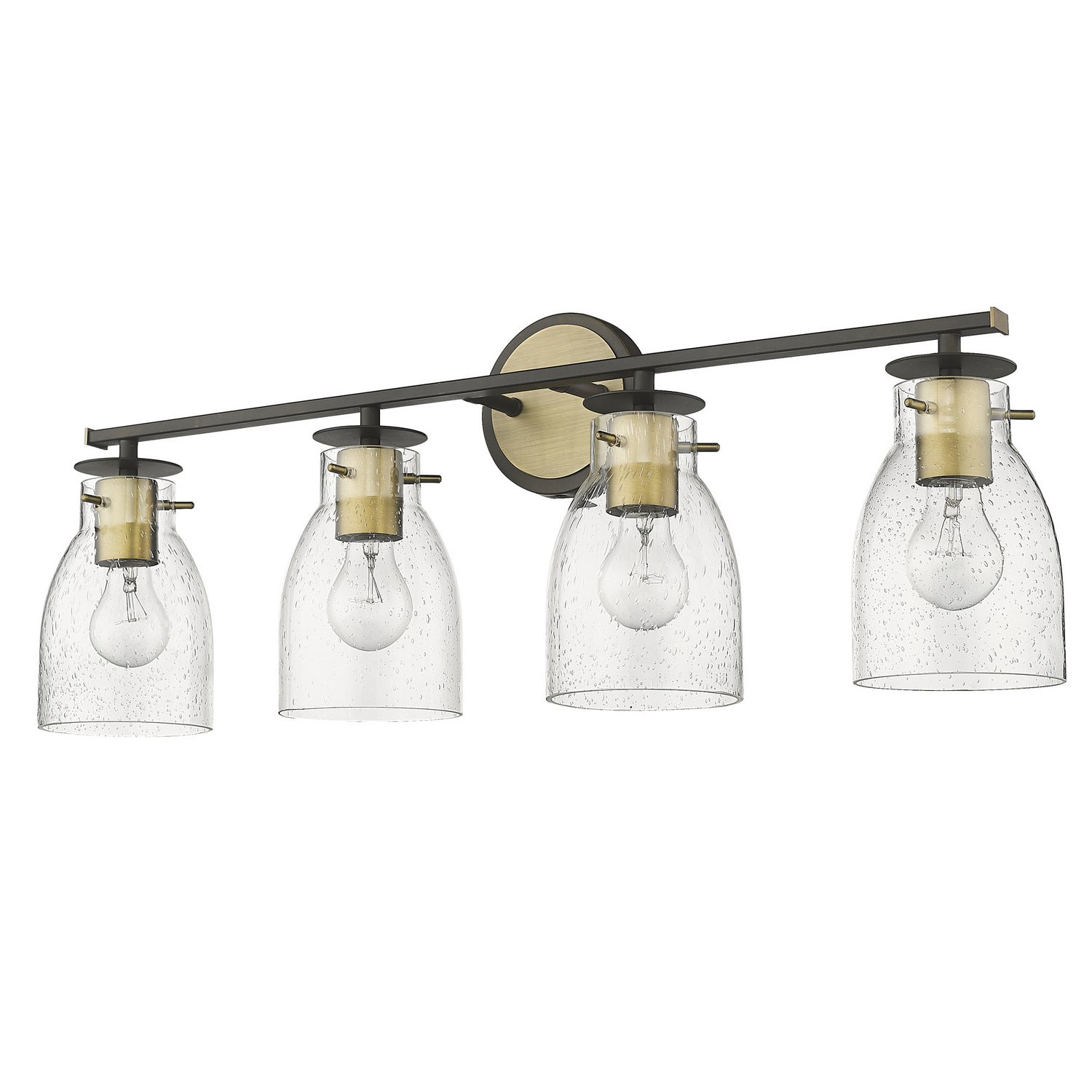 Acclaim Lighting - IN40006ORB - Four Light Vanity - Shelby - Oil Rubbed Bronze and Antique Brass