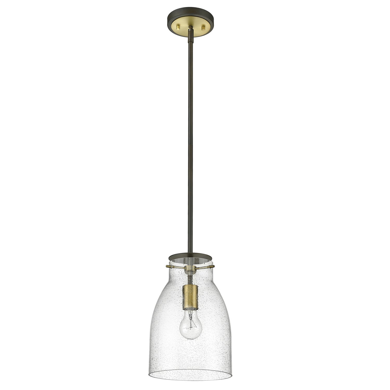 Acclaim Lighting - IN20000ORB - One Light Pendant - Shelby - Oil Rubbed Bronze and Antique Brass