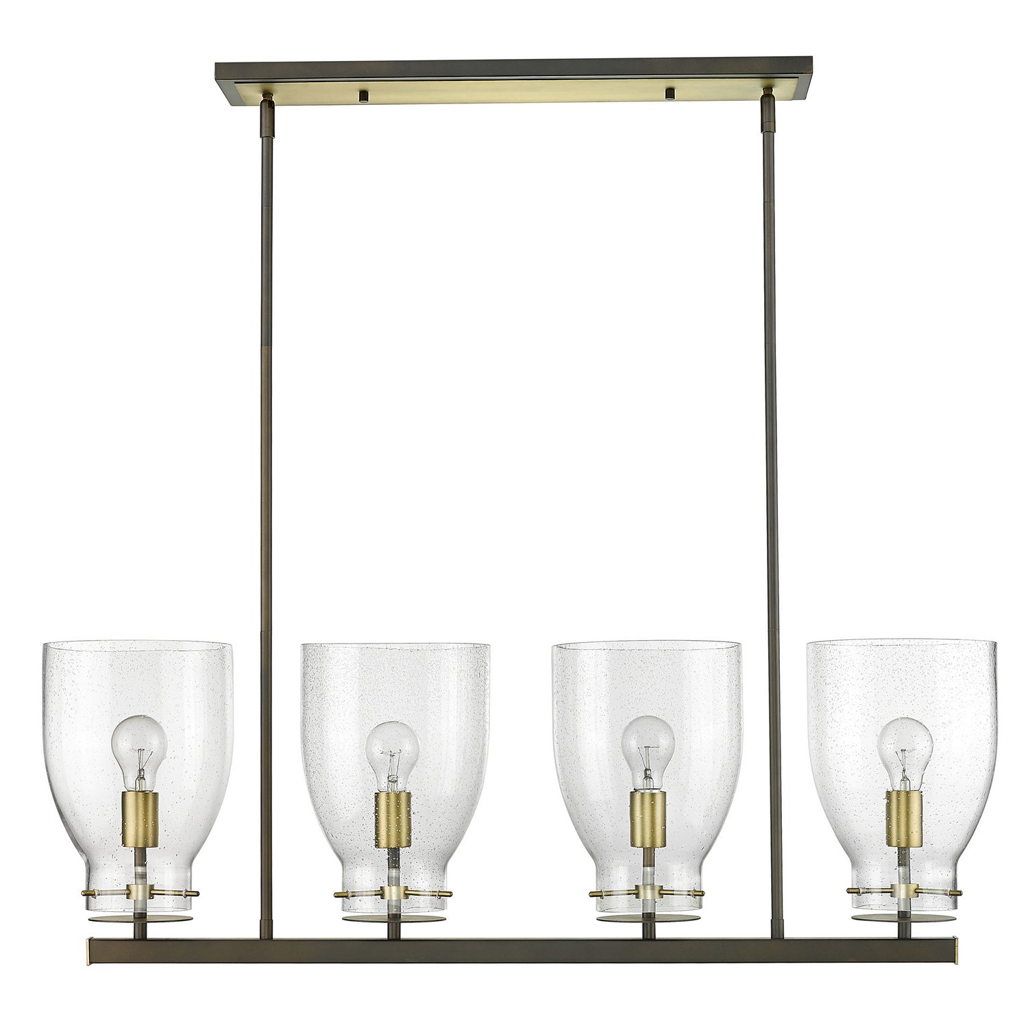 Acclaim Lighting - IN20001ORB - Four Light Chandelier - Shelby - Oil Rubbed Bronze and Antique Brass