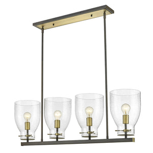 Acclaim Lighting - IN20001ORB - Four Light Chandelier - Shelby - Oil Rubbed Bronze and Antique Brass