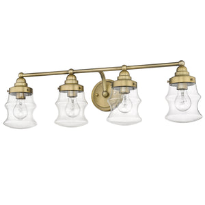 Acclaim Lighting - IN40074ATB - Four Light Vanity - Keal - Antique Brass