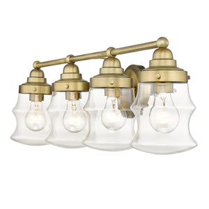 Acclaim Lighting - IN40074ATB - Four Light Vanity - Keal - Antique Brass