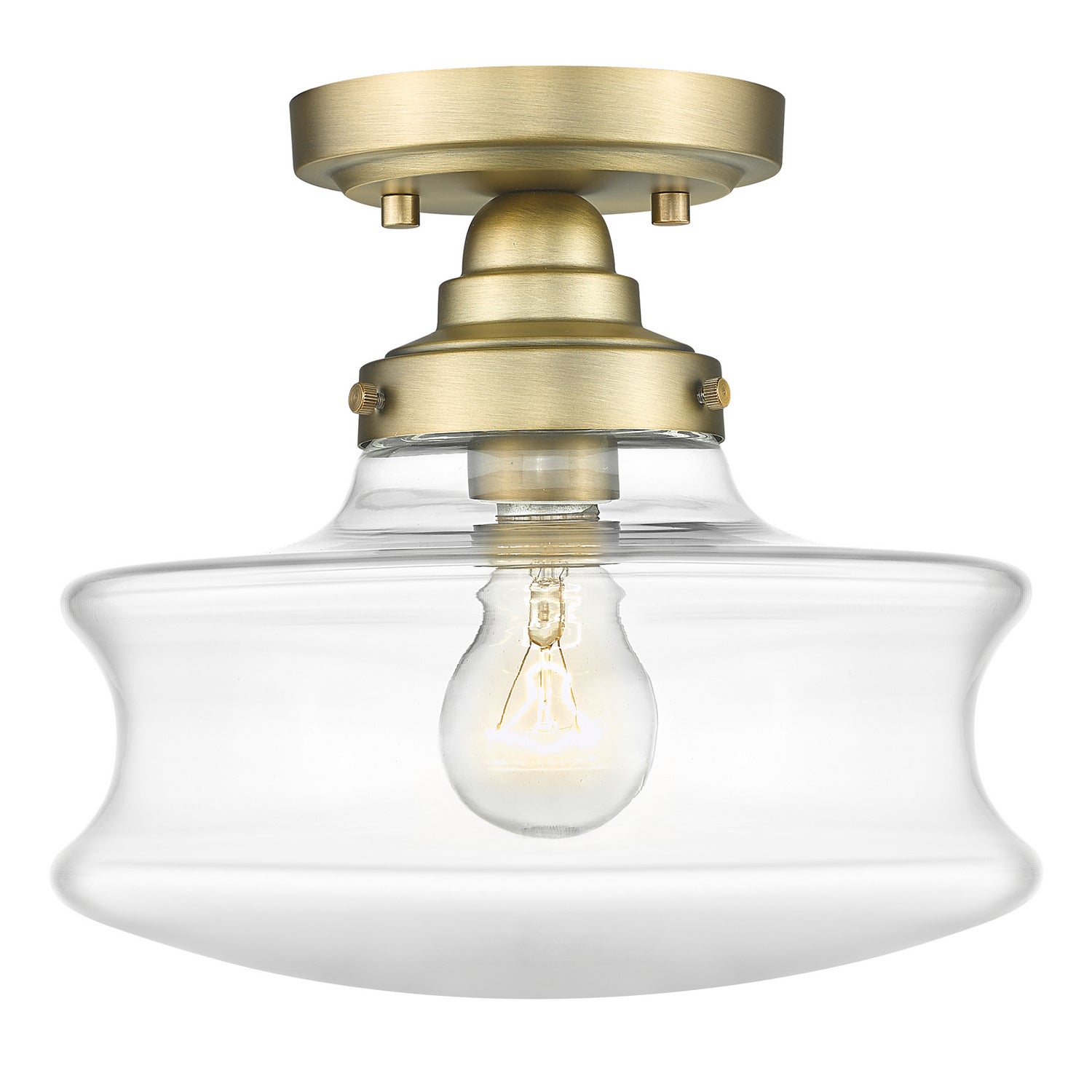 Acclaim Lighting - IN20070ATB - One Light Convertible Semi-Flush - Keal - Antique Brass