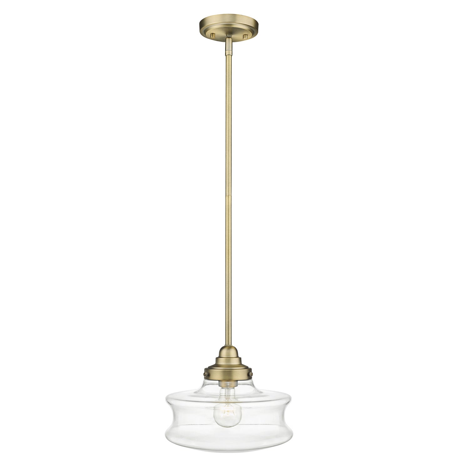 Acclaim Lighting - IN20070ATB - One Light Convertible Semi-Flush - Keal - Antique Brass