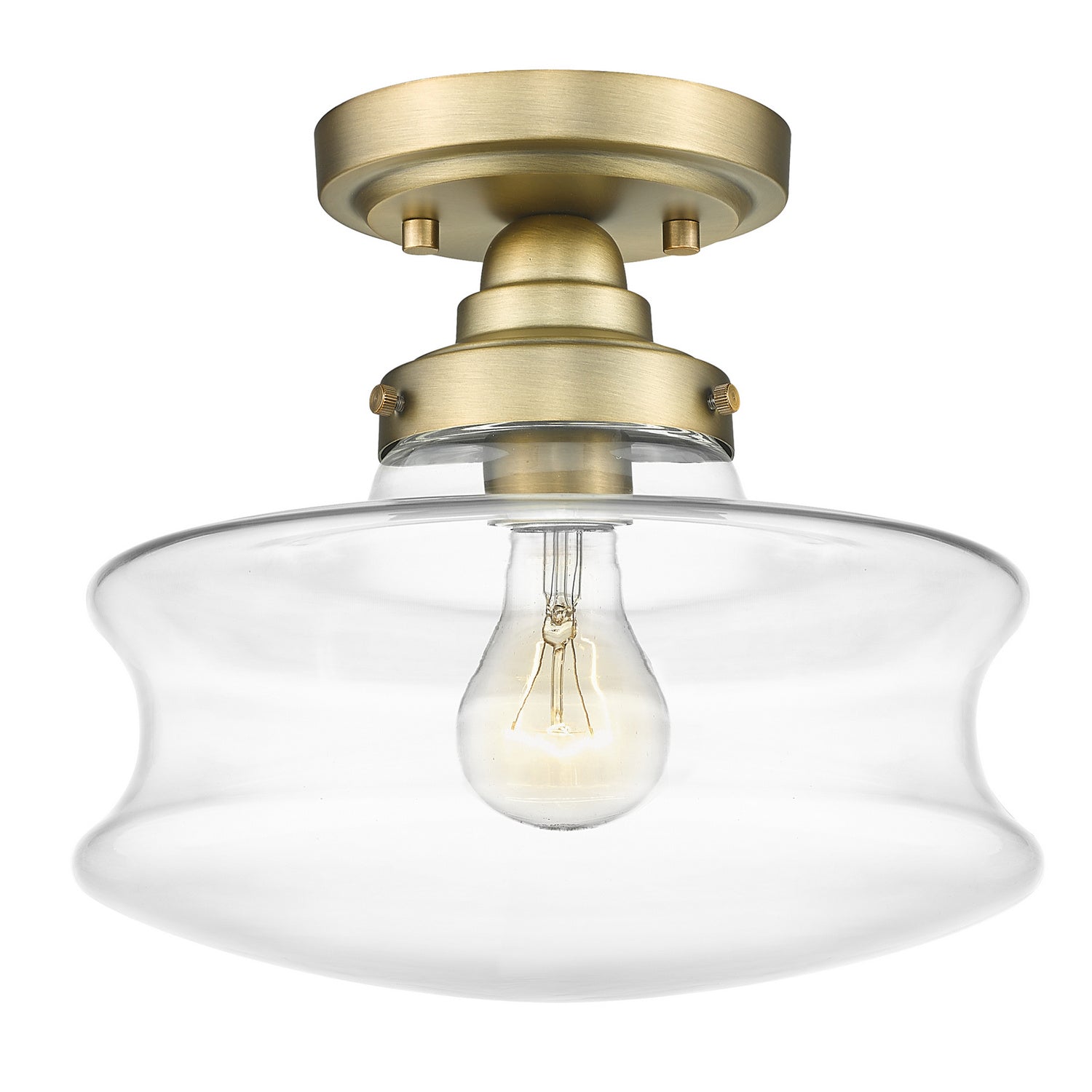 Acclaim Lighting - IN20070ATB - One Light Convertible Semi-Flush - Keal - Antique Brass