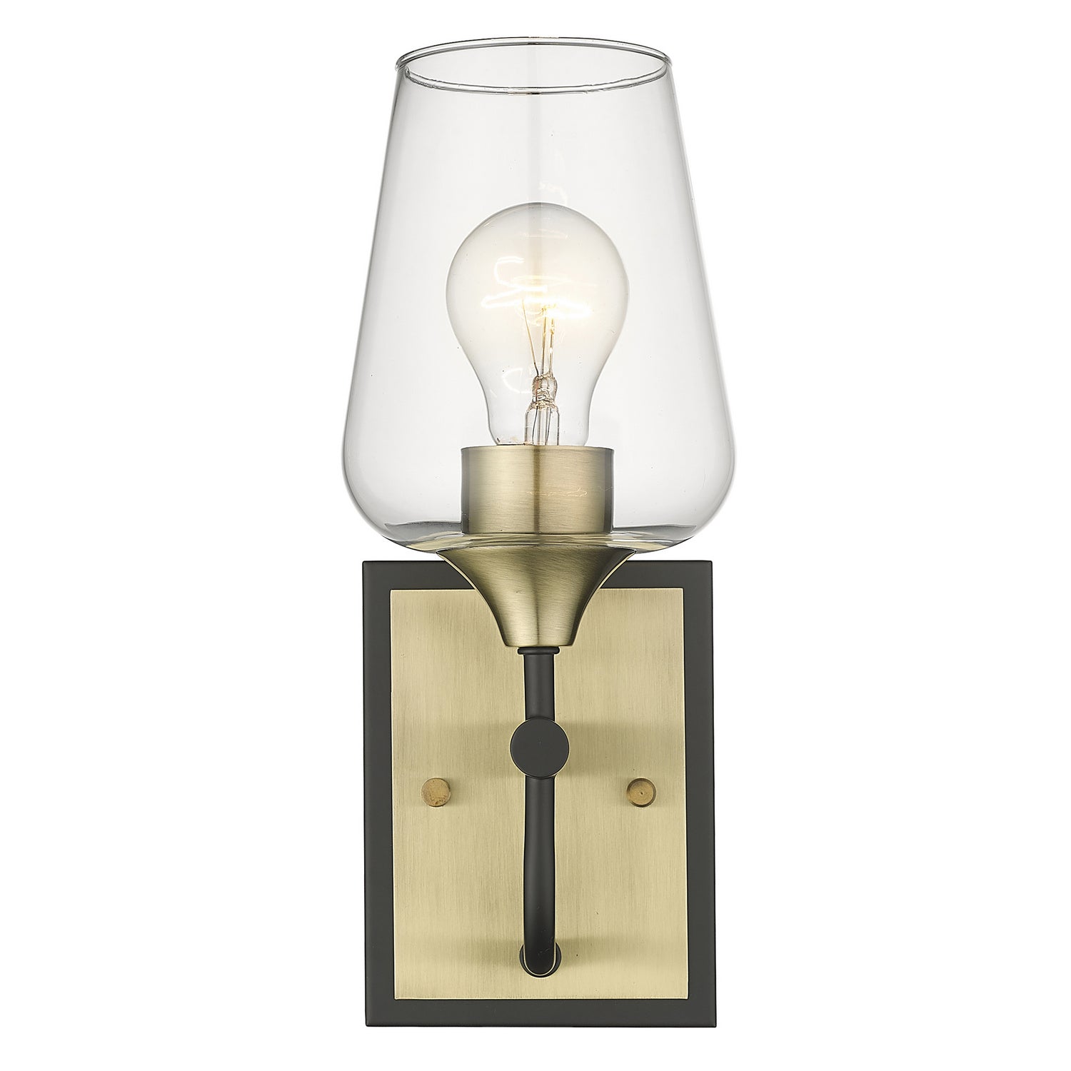 Acclaim Lighting - IN40080BK - One Light Vanity - Gladys - Antique Brass and Black