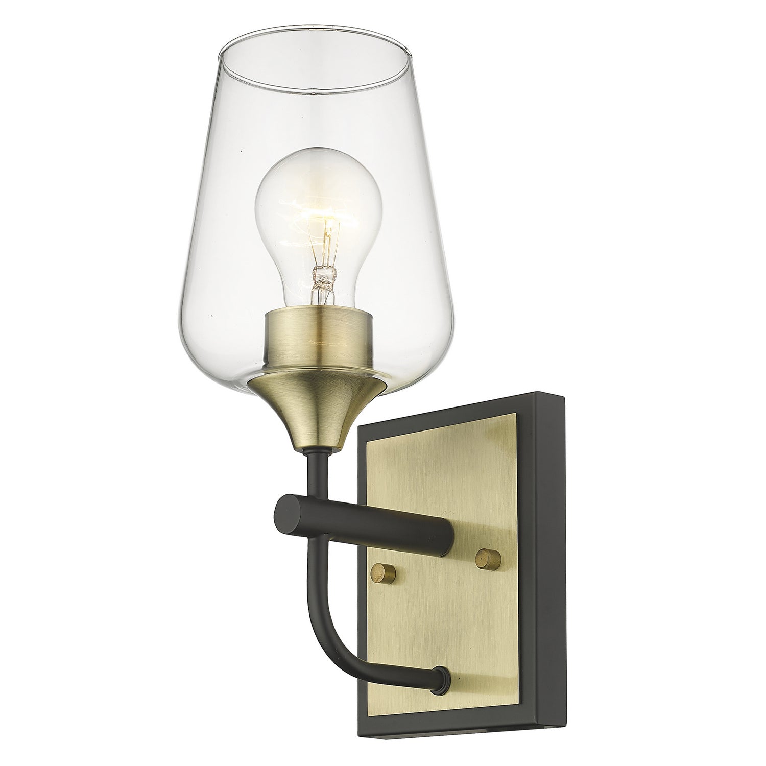 Acclaim Lighting - IN40080BK - One Light Vanity - Gladys - Antique Brass and Black