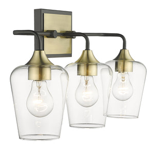 Acclaim Lighting - IN40082BK - Three Light Vanity - Gladys - Antique Brass and Black