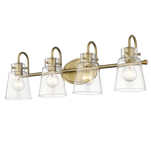 Acclaim Lighting - IN40093ATB - Four Light Vanity - Bristow - Antique Brass