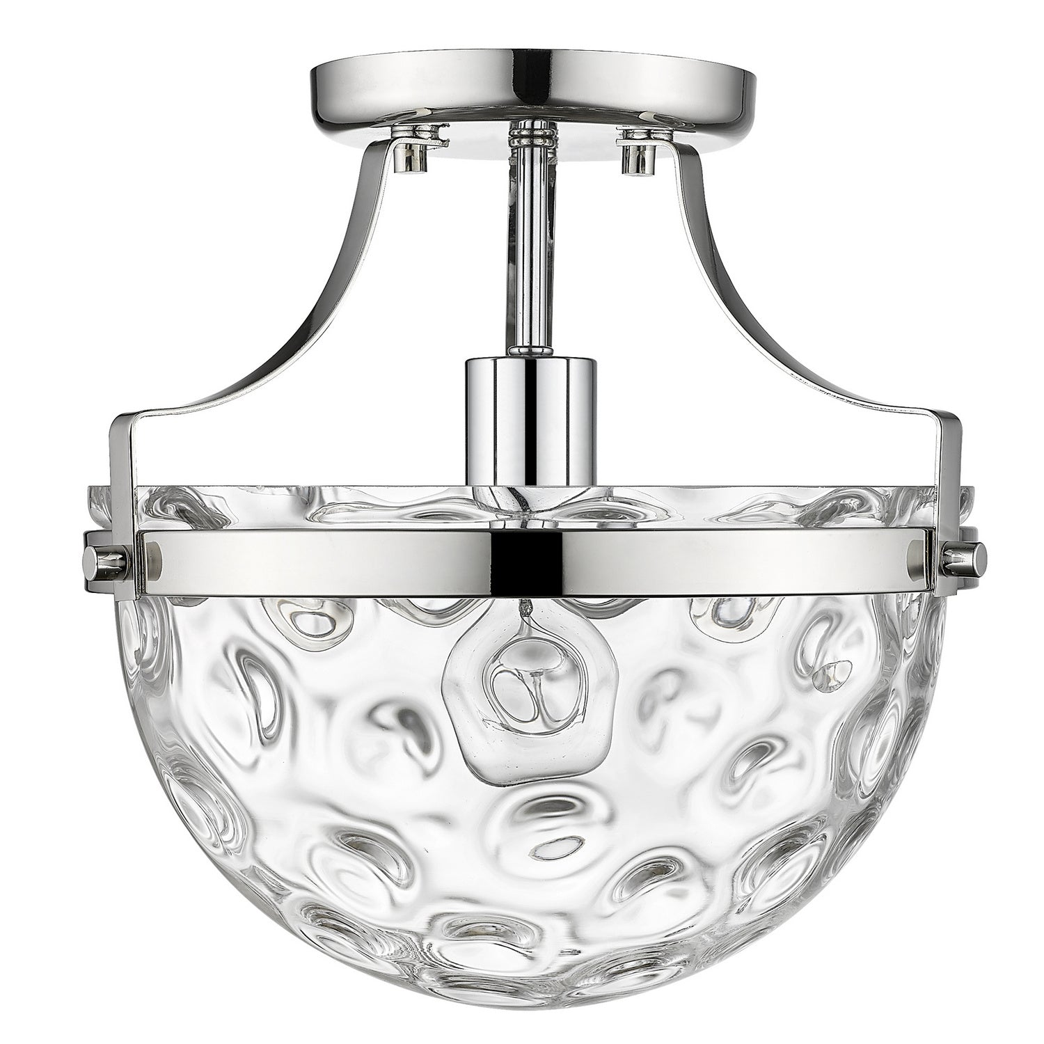 Acclaim Lighting - IN60099PN - One Light Semi-Flush Mount - Quinn - Polished Nickel