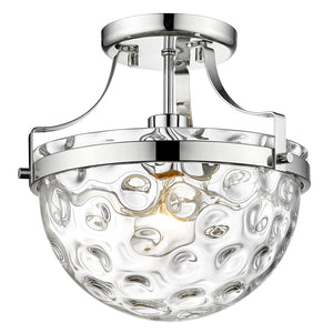 Acclaim Lighting - IN60099PN - One Light Semi-Flush Mount - Quinn - Polished Nickel