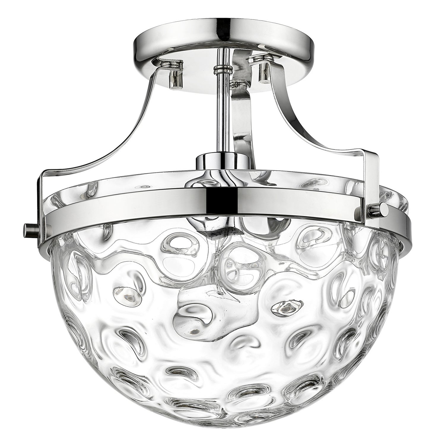 Acclaim Lighting - IN60099PN - One Light Semi-Flush Mount - Quinn - Polished Nickel