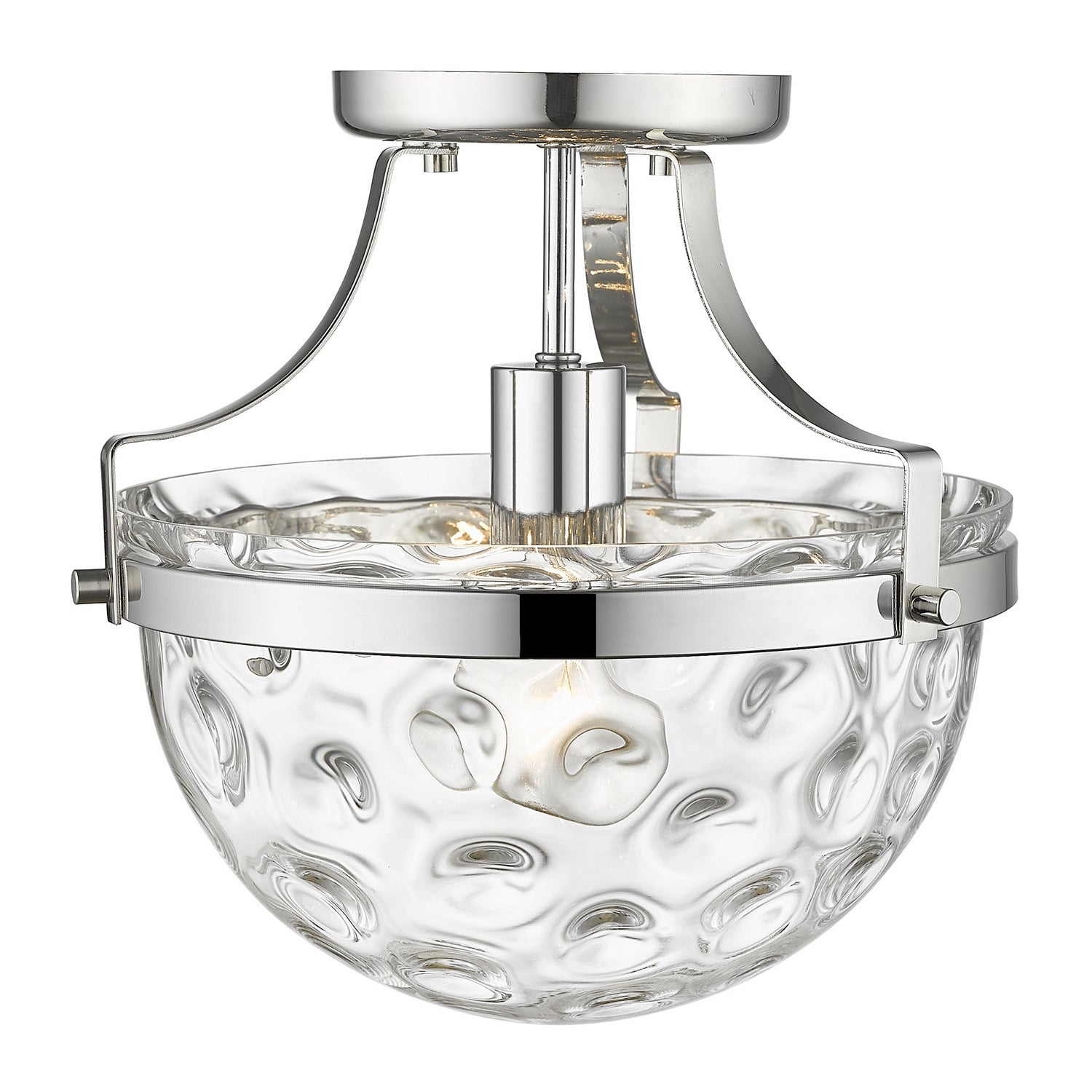 Acclaim Lighting - IN60099PN - One Light Semi-Flush Mount - Quinn - Polished Nickel