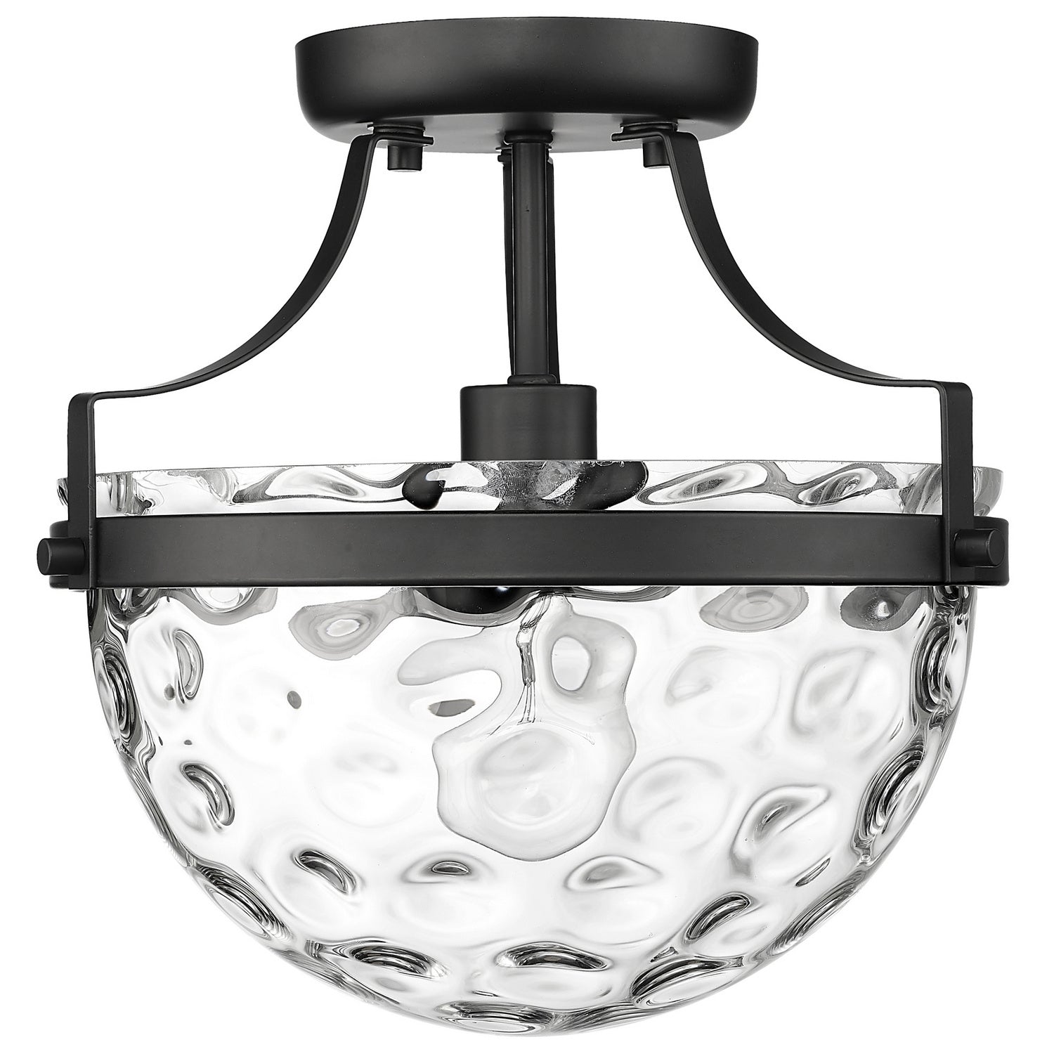 Acclaim Lighting - IN60099BK - One Light Semi-Flush Mount - Quinn - Matte Black