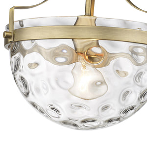 Acclaim Lighting - IN60099ATB - One Light Semi-Flush Mount - Quinn - Antique Brass