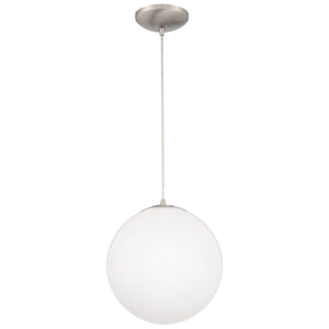 Access - 23941-BS/OPL - One Light Pendant - Pearl - Brushed Steel