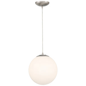 Access - 23941-BS/OPL - One Light Pendant - Pearl - Brushed Steel