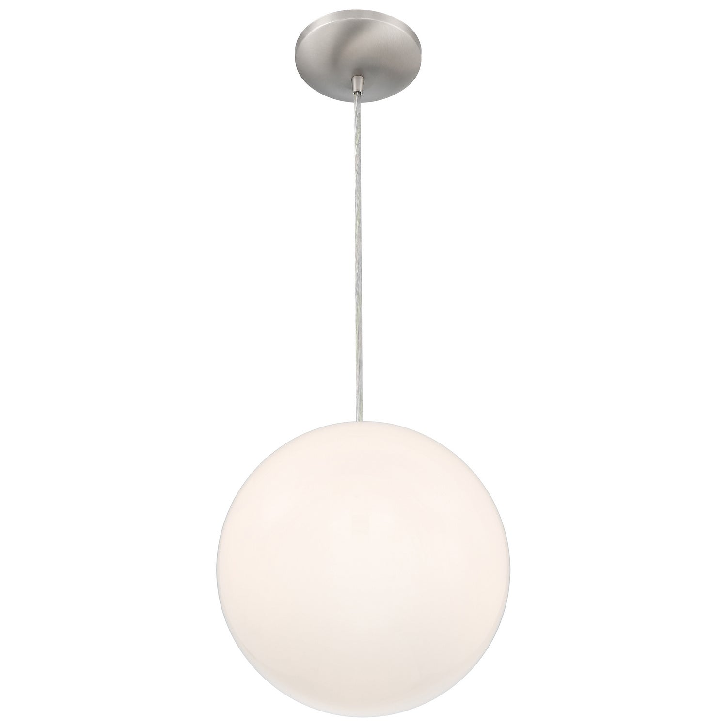 Access - 23941-BS/OPL - One Light Pendant - Pearl - Brushed Steel