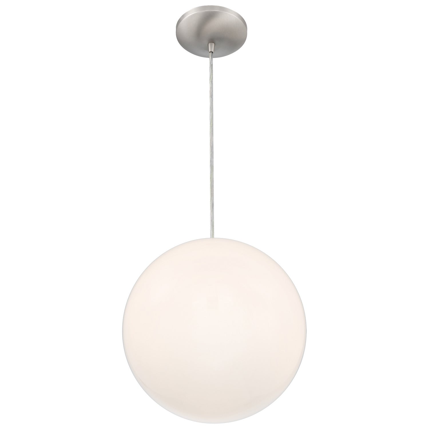 Access - 23944-BS/OPL - One Light Pendant - Pearl - Brushed Steel