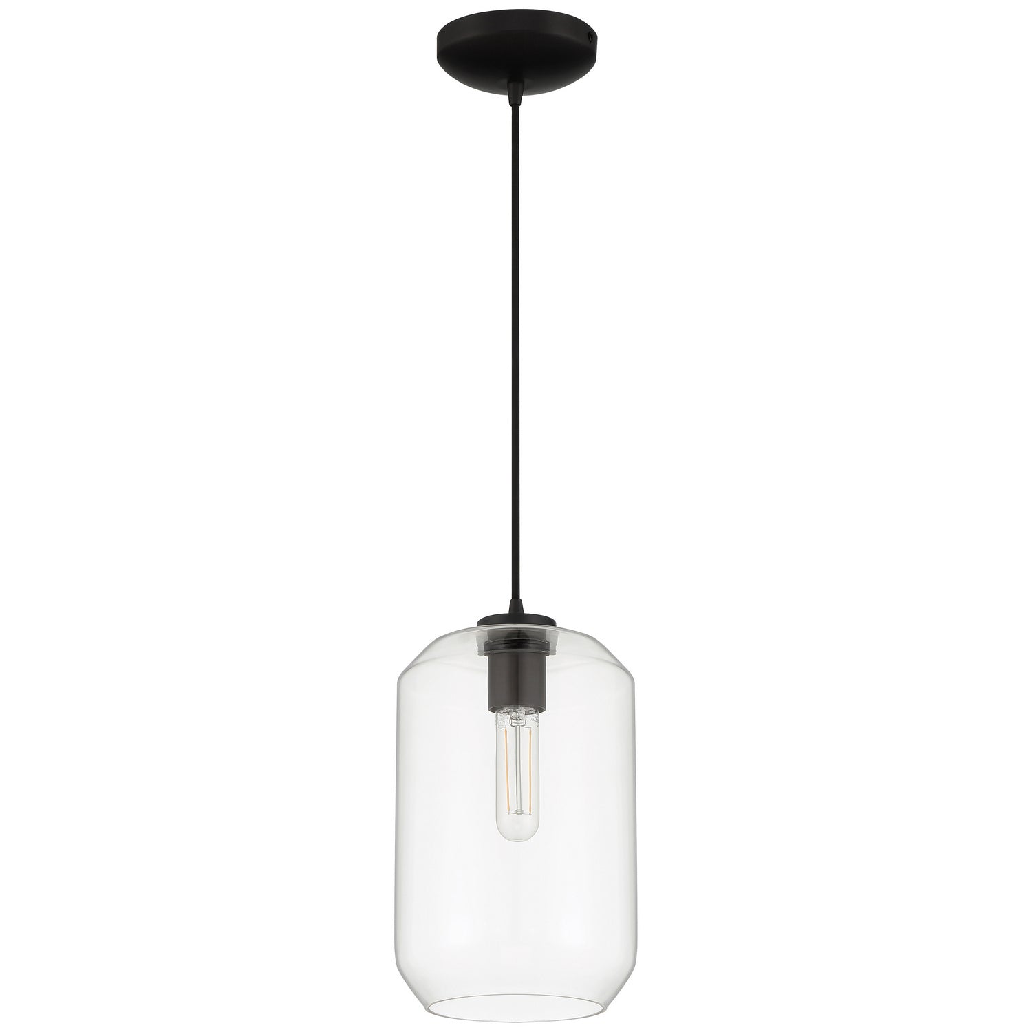 Access - 29010LEDDLP-BL/CLR - LED Pendant - Clarity - Black