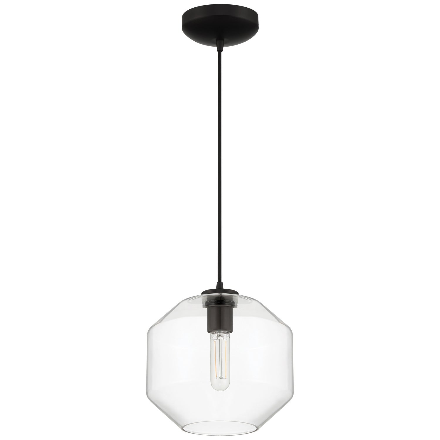 Access - 29011LEDDLP-BL/CLR - LED Pendant - Clarity - Black