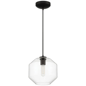 Access - 29011LEDDLP-BL/CLR - LED Pendant - Clarity - Black