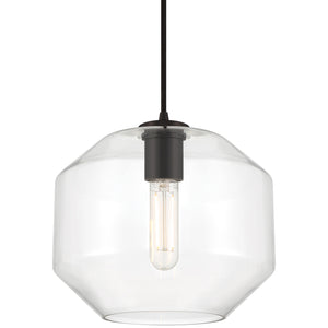 Access - 29011LEDDLP-BL/CLR - LED Pendant - Clarity - Black