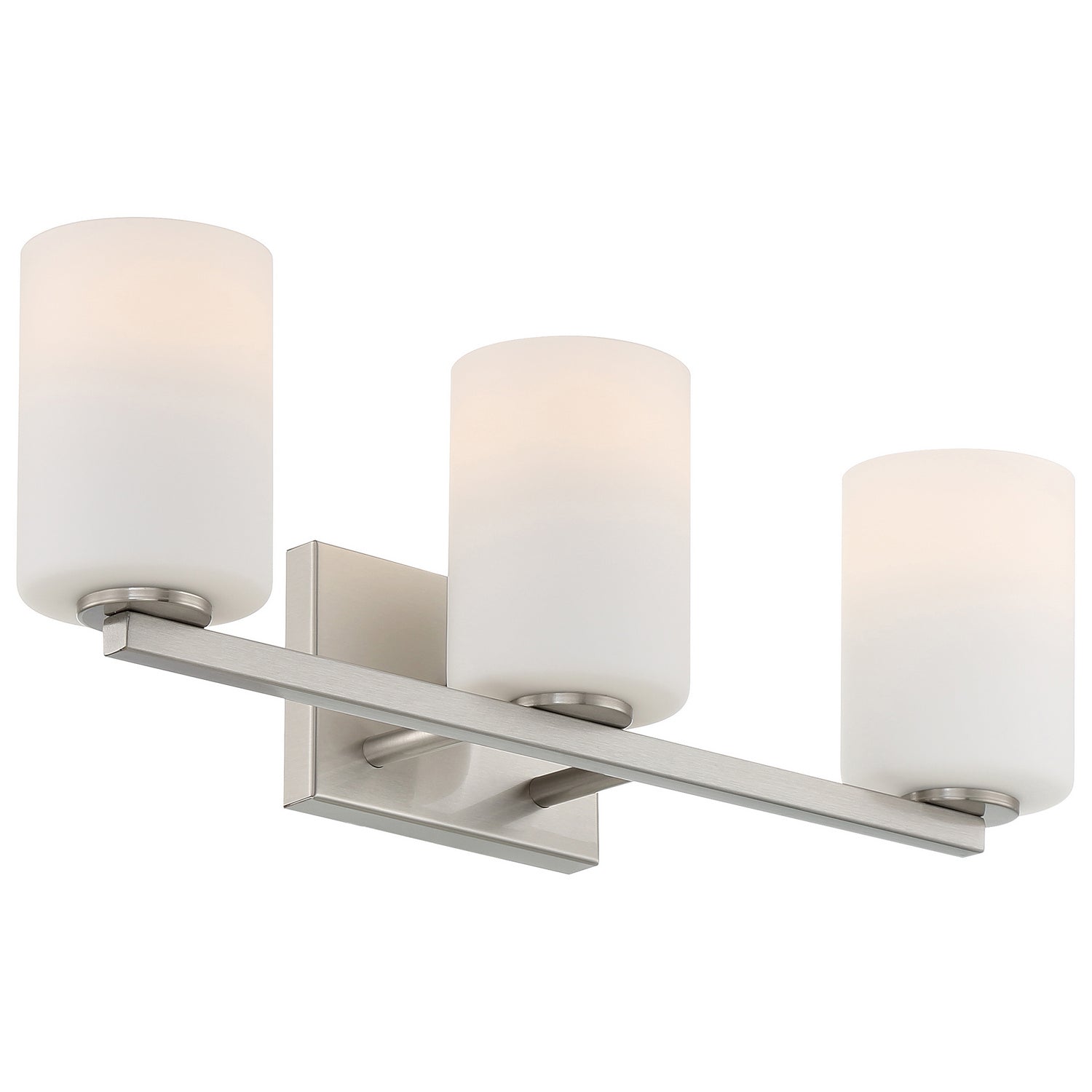 Access - 62623-BS/OPL - Three Light Vanity - Sienna - Brushed Steel