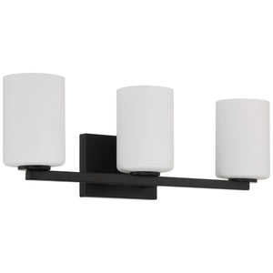 Access - 62623-MBL/OPL - Three Light Vanity - Sienna - Matte Black