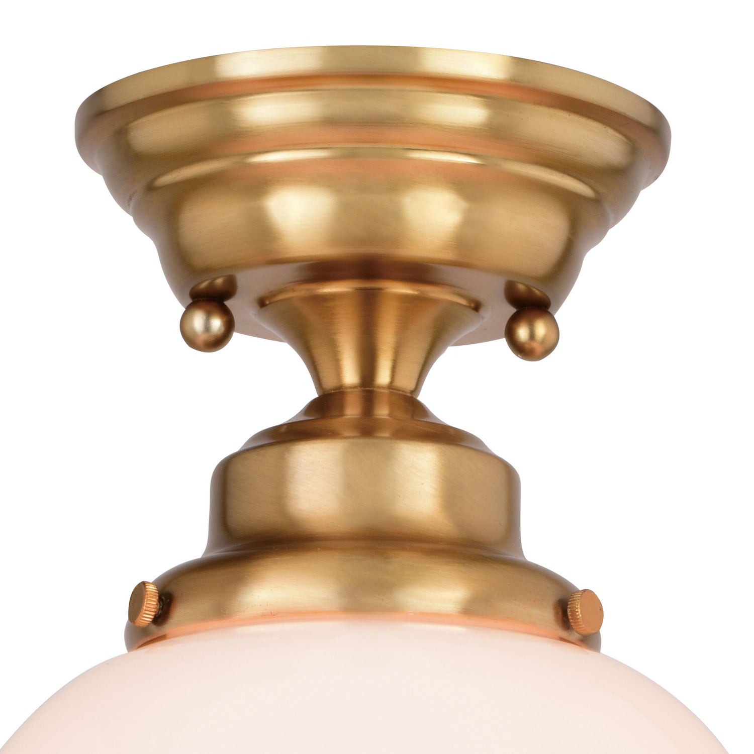 Vaxcel - C0261 - One Light Semi-Flush Mount - Huntley - Natural Brass