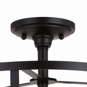 Vaxcel - C0266 - Three Light Semi-Flush Mount - Akron - Oil Rubbed Bronze