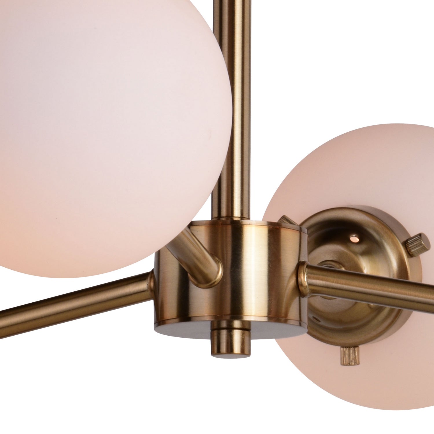 Vaxcel - C0268 - Four Light Semi-Flush Mount - Orbit - Muted Brass