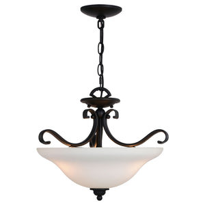 Vaxcel - C0272 - Three Light Semi-Flush Mount - Monrovia - Oil Rubbed Bronze