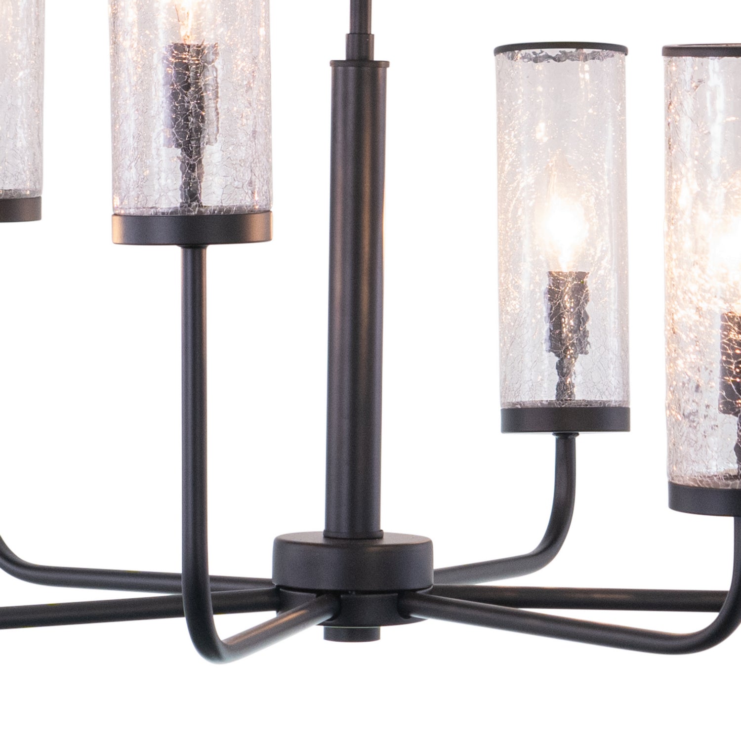 Vaxcel - H0266 - Six Light Chandelier - Glencoe - Matte Black