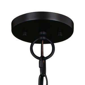 Vaxcel - P0367 - One Light Pendant - Sheffield - New Bronze/Distressed Ash w/Light Silver