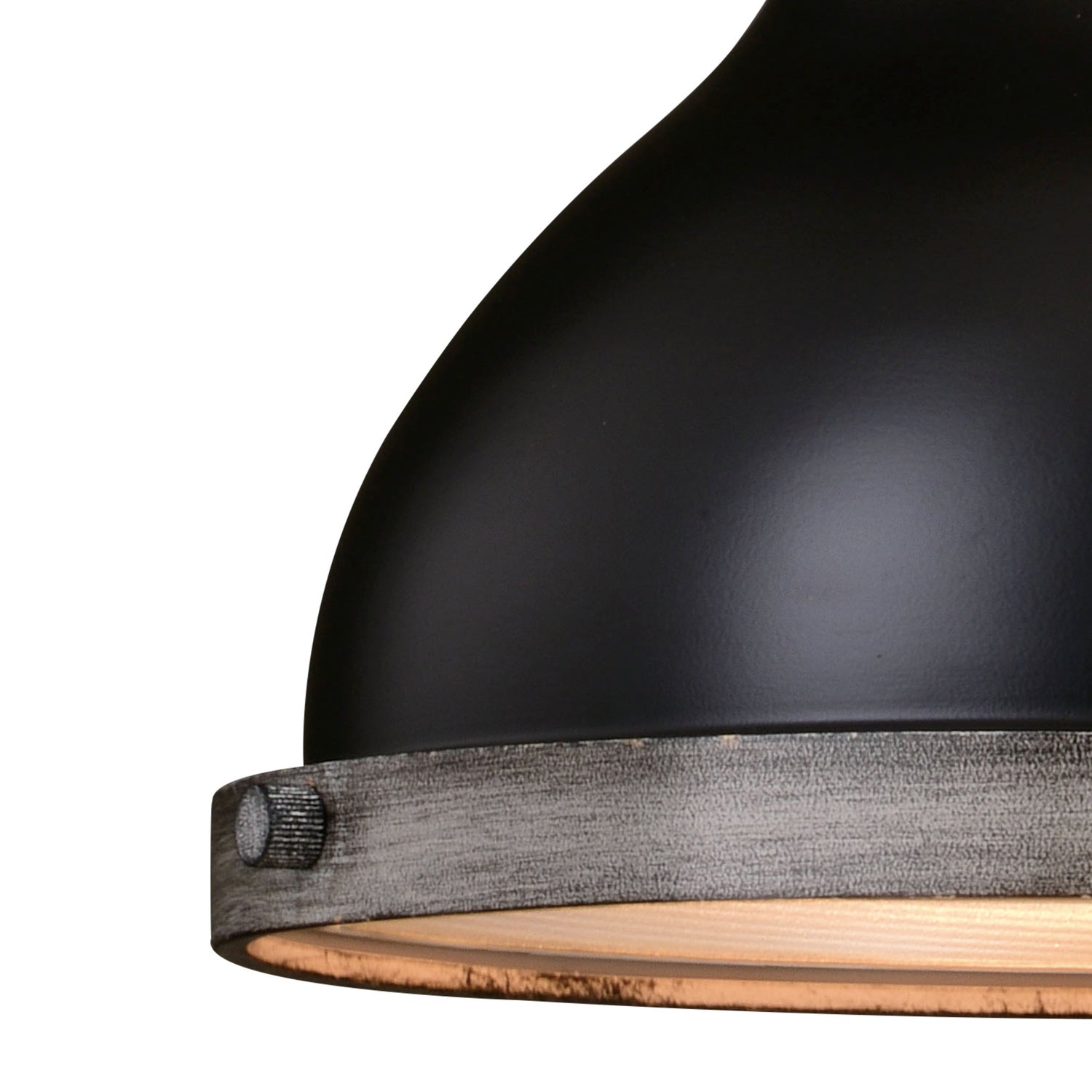 Vaxcel - P0367 - One Light Pendant - Sheffield - New Bronze/Distressed Ash w/Light Silver