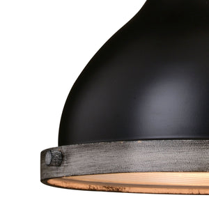 Vaxcel - P0367 - One Light Pendant - Sheffield - New Bronze/Distressed Ash w/Light Silver