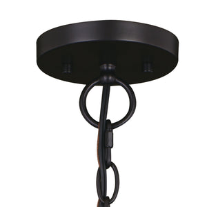Vaxcel - P0368 - One Light Pendant - Sheffield - New Bronze/Distressed Ash w/Light Silver