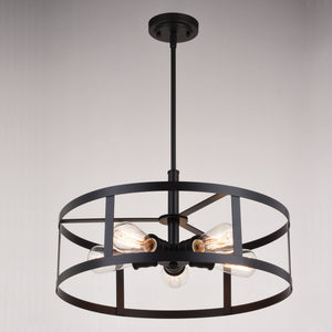 Vaxcel - P0376 - Five Light Pendant - Akron - Oil Rubbed Bronze