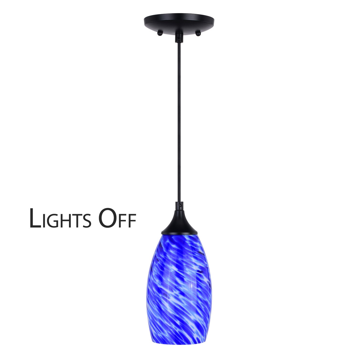 Vaxcel - P0384 - One Light Mini Pendant - Milano - Matte Black