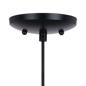 Vaxcel - P0384 - One Light Mini Pendant - Milano - Matte Black