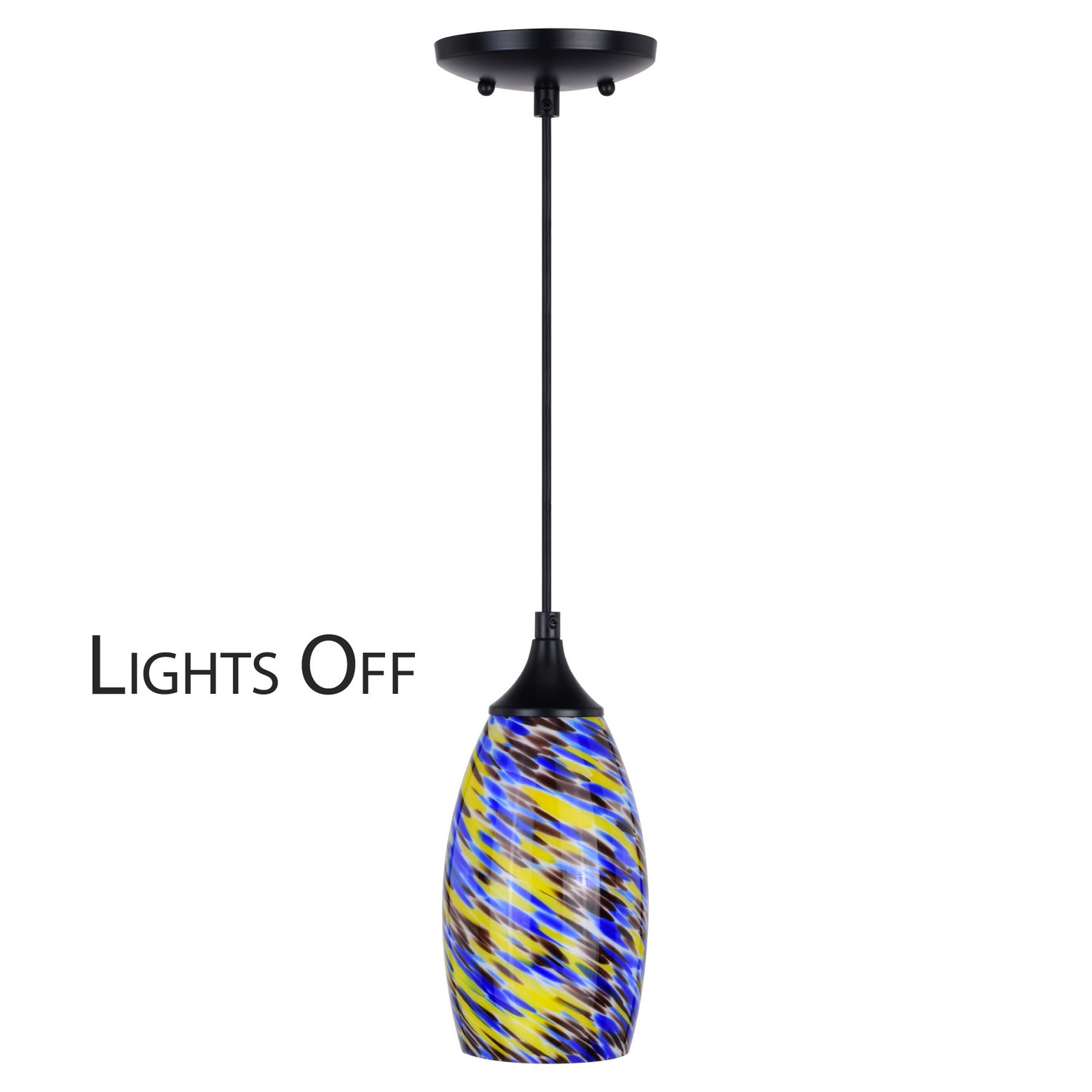 Vaxcel - P0386 - One Light Mini Pendant - Milano - Matte Black