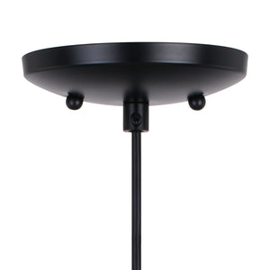 Vaxcel - P0386 - One Light Mini Pendant - Milano - Matte Black