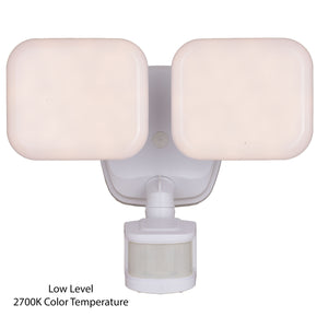Vaxcel - T0612 - LED Outdoor Motion Sensor Flood Light - Theta - White