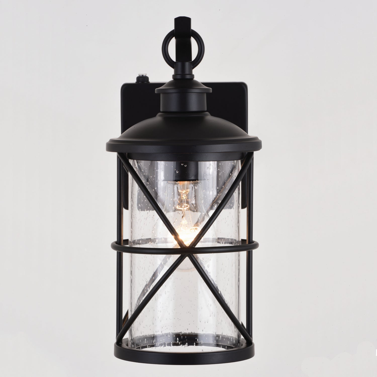 Vaxcel - T0633 - One Light Outdoor Wal Mount - Adams - Black